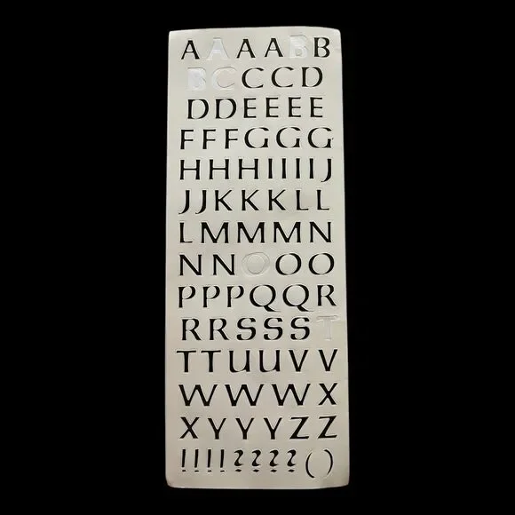 Scrapbooking Alphabet Sticker Lot 11 Incomplete Sheets Alphabitties and More - Picture 4 of 16